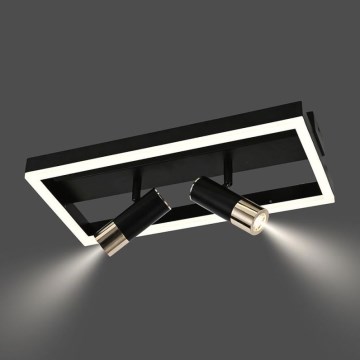 Plafón LED regulable LED/50W/230V 3000-6500K negro + control remoto