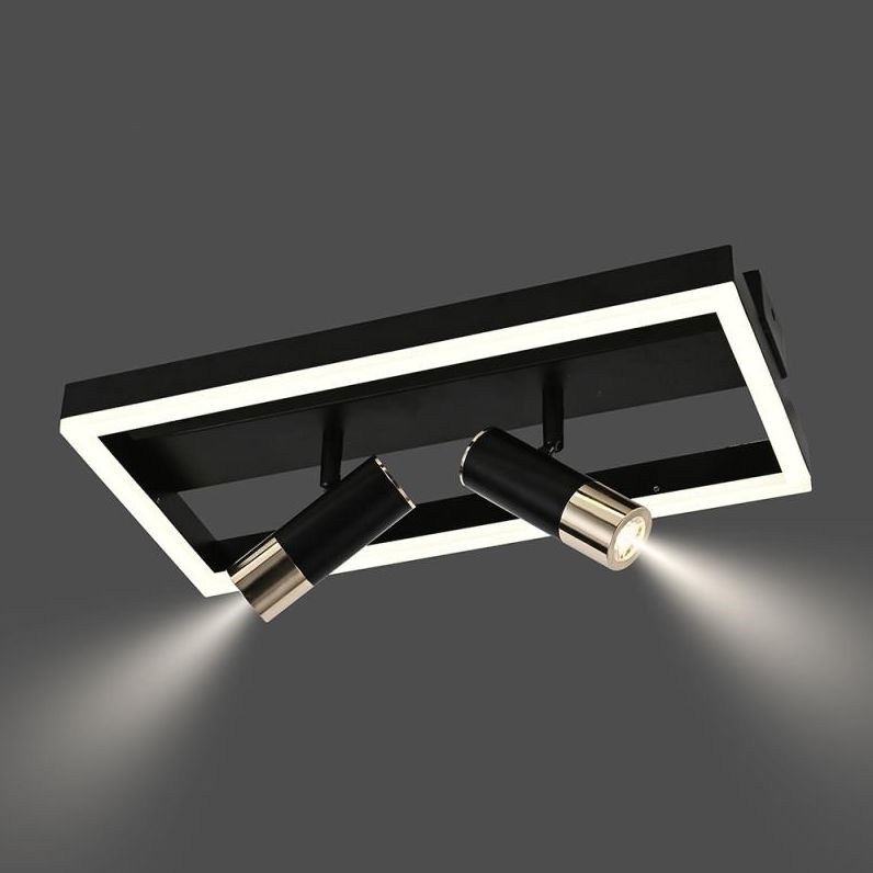 Plafón LED regulable LED/50W/230V 3000-6500K negro + control remoto