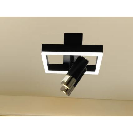 Plafón LED regulable LED/50W/230V 3000-6500K negro + control remoto