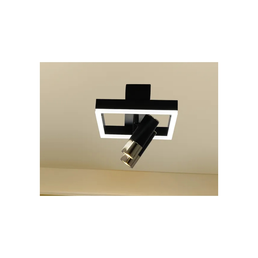 Plafón LED regulable LED/50W/230V 3000-6500K negro + control remoto
