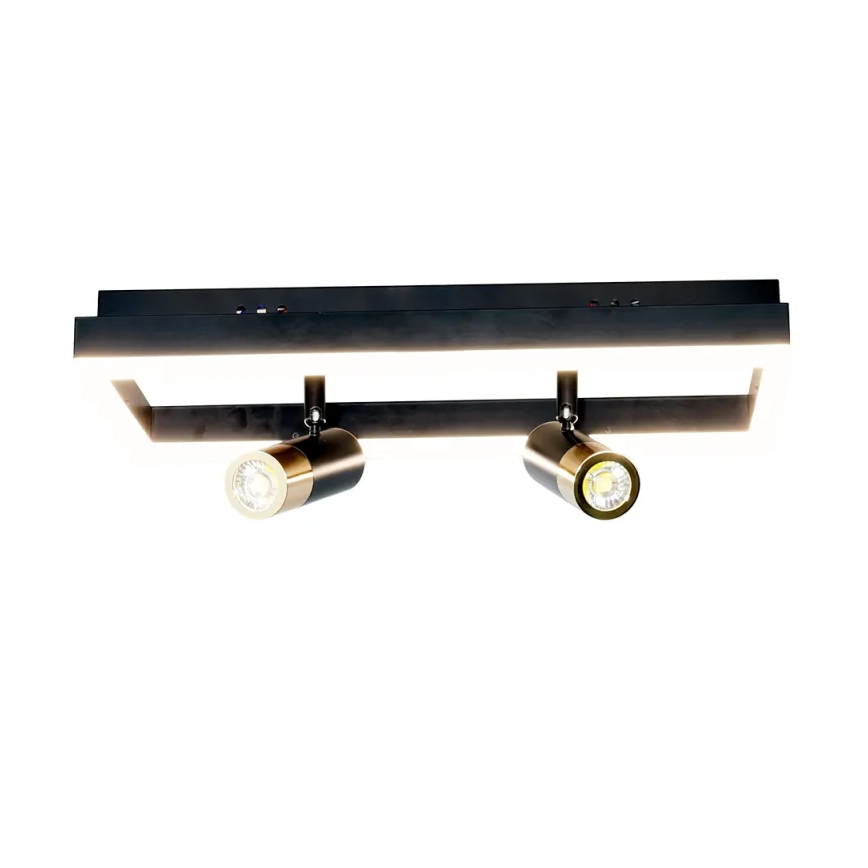 Plafón LED regulable LED/50W/230V 3000-6500K negro + control remoto