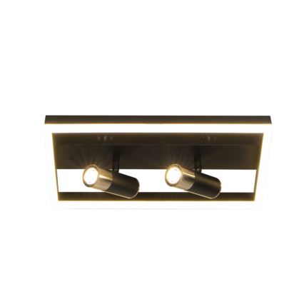 Plafón LED regulable LED/50W/230V 3000-6500K negro + control remoto
