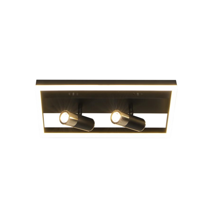 Plafón LED regulable LED/50W/230V 3000-6500K negro + control remoto