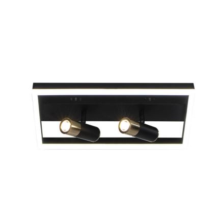 Plafón LED regulable LED/50W/230V 3000-6500K negro + control remoto