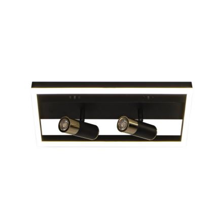 Plafón LED regulable LED/50W/230V 3000-6500K negro + control remoto