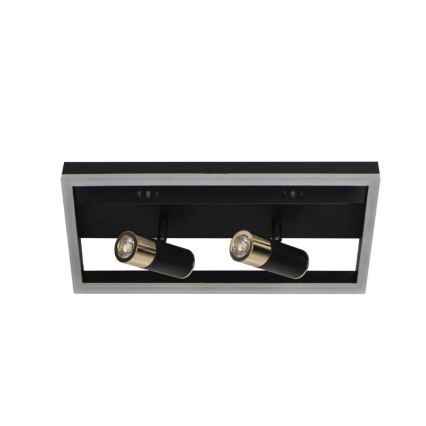 Plafón LED regulable LED/50W/230V 3000-6500K negro + control remoto