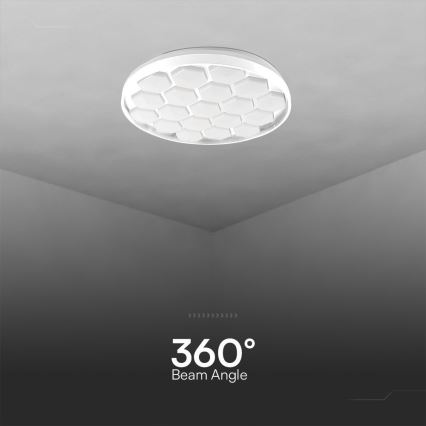 Plafón LED regulable LED/60W/230V 3000/4000/6500K + control remoto