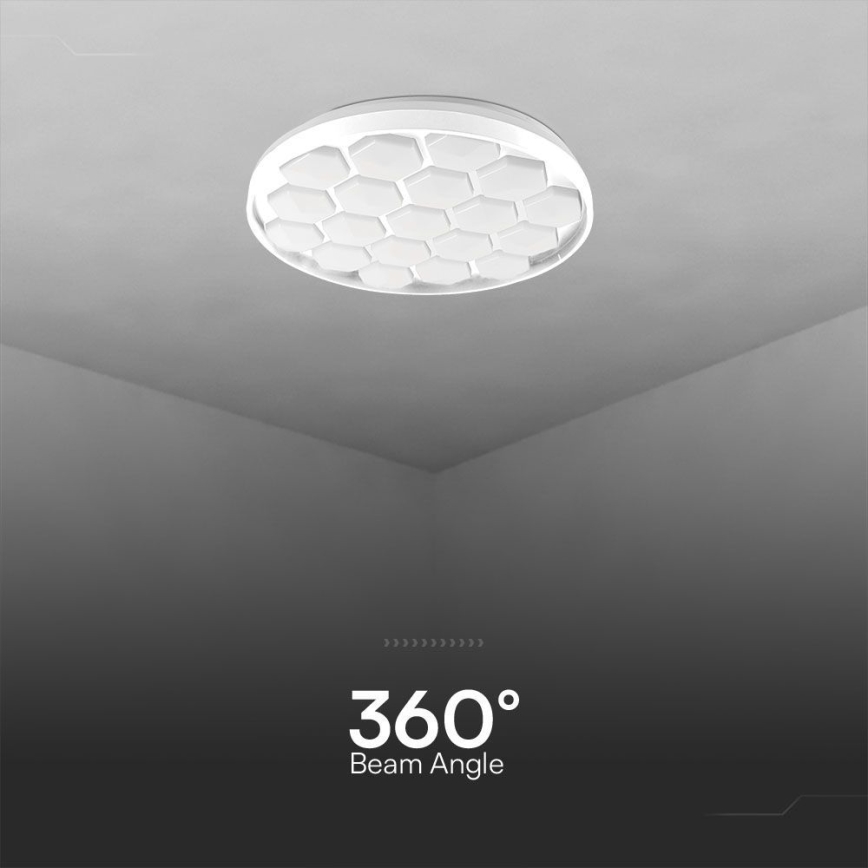 Plafón LED regulable LED/60W/230V 3000/4000/6500K + control remoto