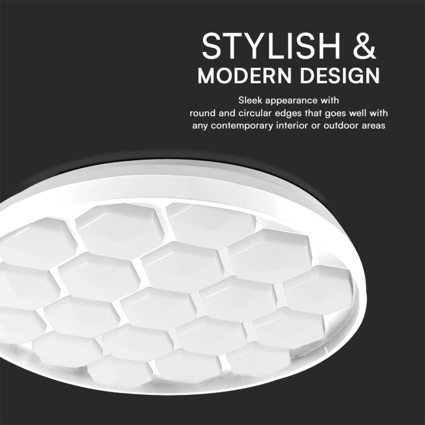 Plafón LED regulable LED/60W/230V 3000/4000/6500K + control remoto