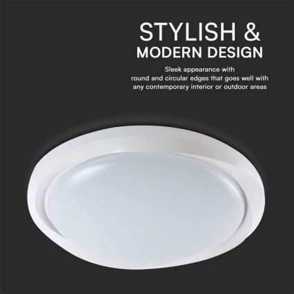 Plafón LED regulable LED/60W/230V 3000-6500K 49,2 cm blanco + control remoto