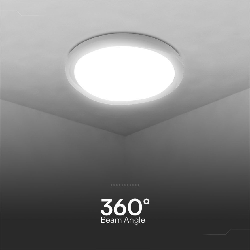 Plafón LED regulable LED/60W/230V 3000-6500K 49,2 cm blanco + control remoto