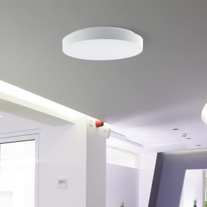 Plafón LED regulable LED/60W/230V 3000-6500K 49,5 cm blanco + control remoto