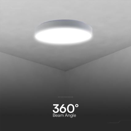 Plafón LED regulable LED/60W/230V 3000-6500K 49,5 cm blanco + control remoto