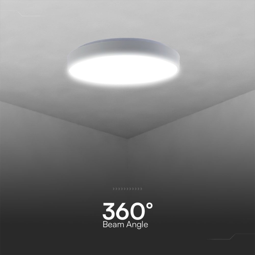 Plafón LED regulable LED/60W/230V 3000-6500K 49,5 cm blanco + control remoto