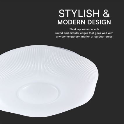 Plafón LED regulable LED/60W/230V 3000-6500K 50 cm blanco + control remoto