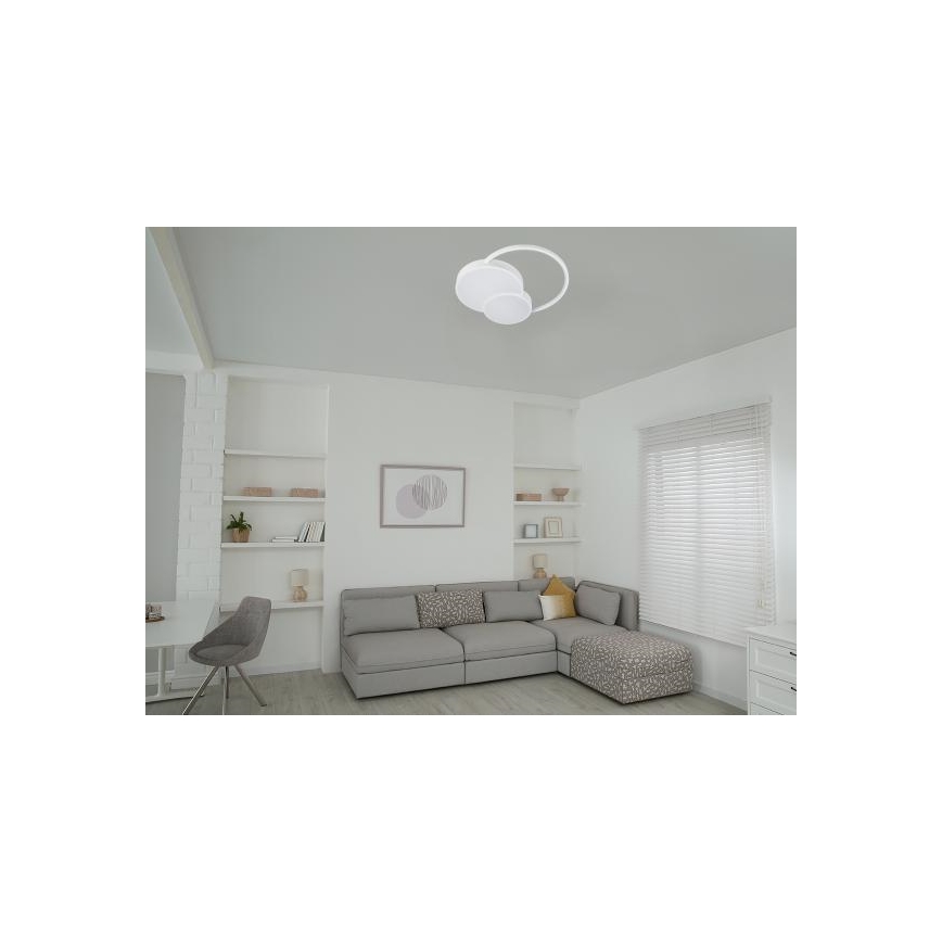 Plafón LED regulable LED/60W/230V 3000-6500K blanco + control remoto
