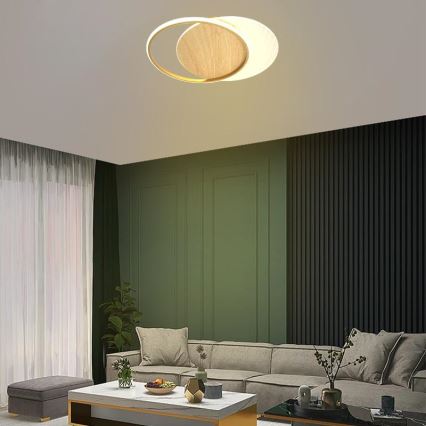 Plafón LED regulable LED/60W/230V 3000-6500K + control remoto
