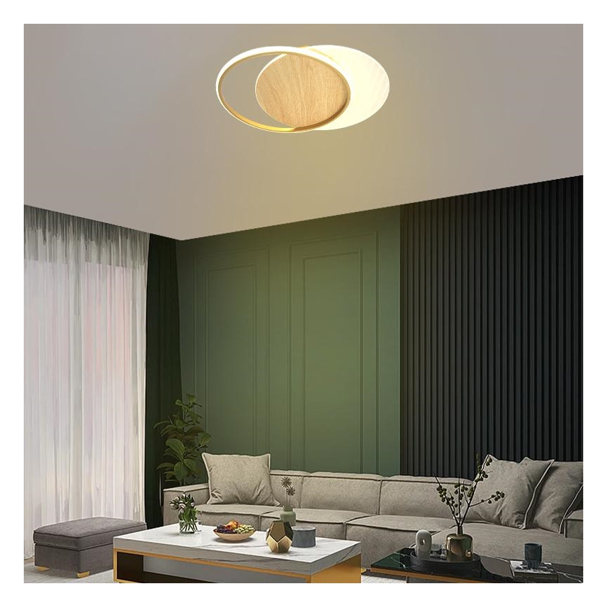 Plafón LED regulable LED/60W/230V 3000-6500K + control remoto