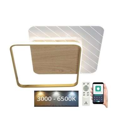 Plafón LED regulable LED/60W/230V 3000-6500K + control remoto