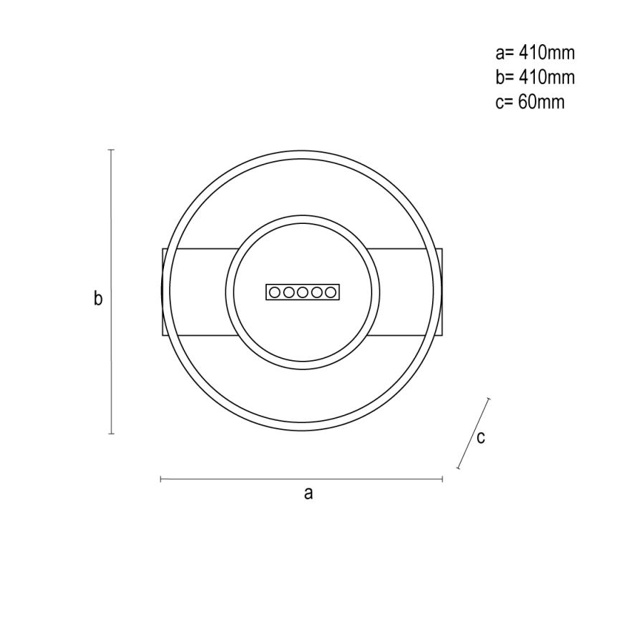 Plafón LED regulable LED/60W/230V 3000-6500K + control remoto