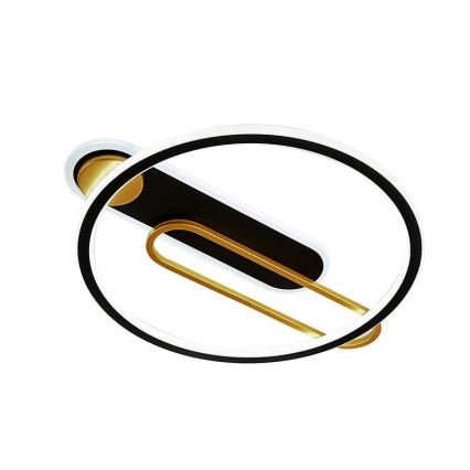 Plafón LED regulable LED/60W/230V 3000-6500K negro + control remoto