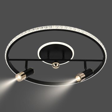 Plafón LED regulable LED/60W/230V 3000-6500K negro + control remoto