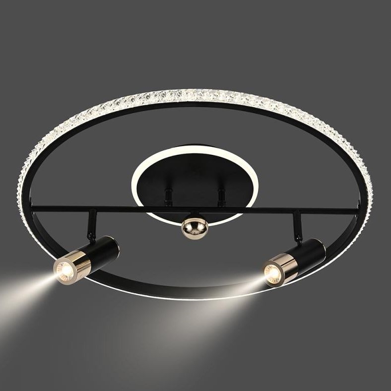 Plafón LED regulable LED/60W/230V 3000-6500K negro + control remoto