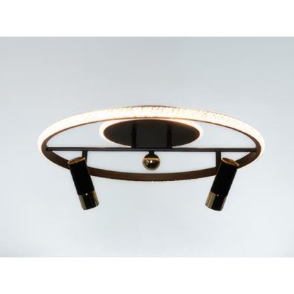 Plafón LED regulable LED/60W/230V 3000-6500K negro + control remoto