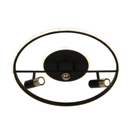 Plafón LED regulable LED/60W/230V 3000-6500K negro + control remoto