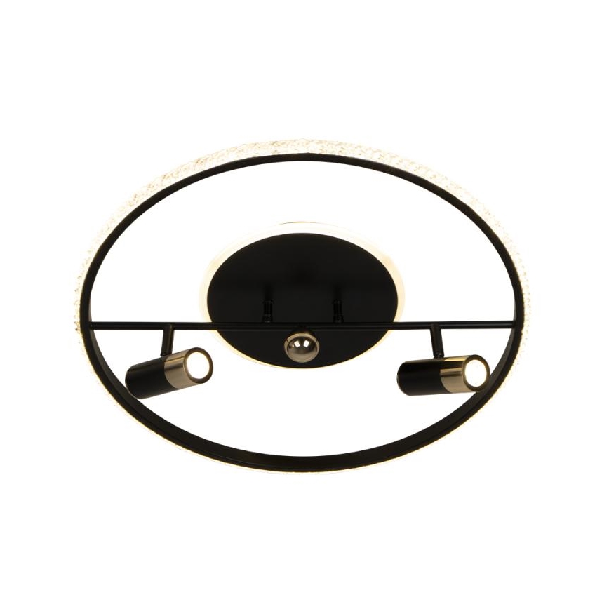 Plafón LED regulable LED/60W/230V 3000-6500K negro + control remoto