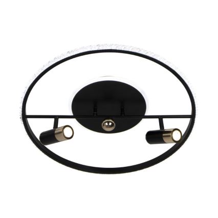 Plafón LED regulable LED/60W/230V 3000-6500K negro + control remoto