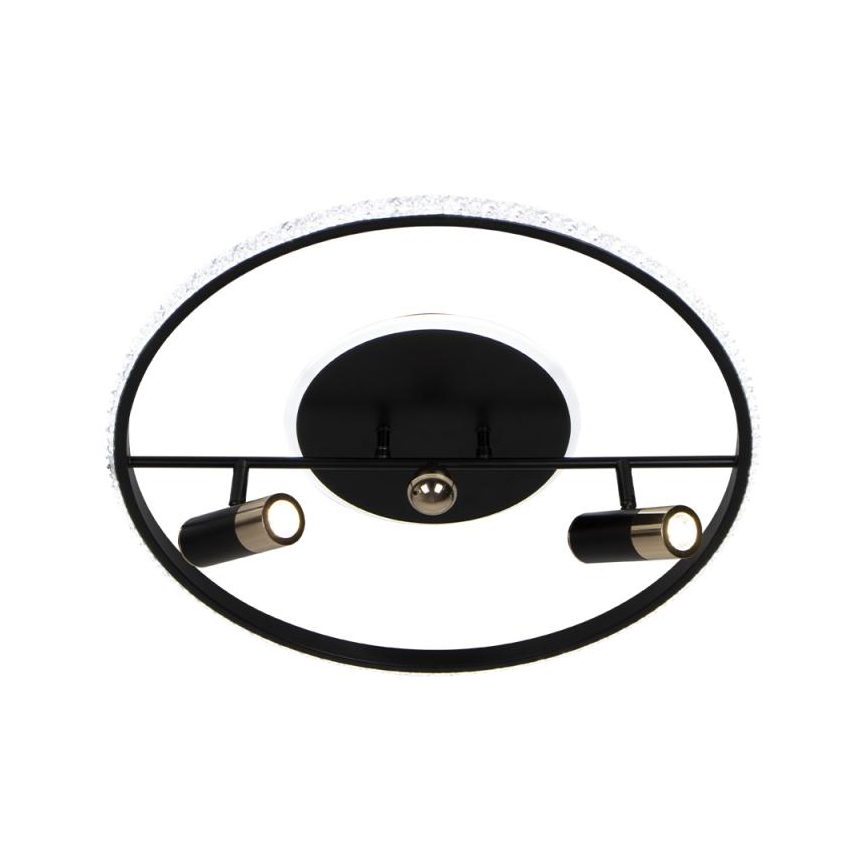 Plafón LED regulable LED/60W/230V 3000-6500K negro + control remoto
