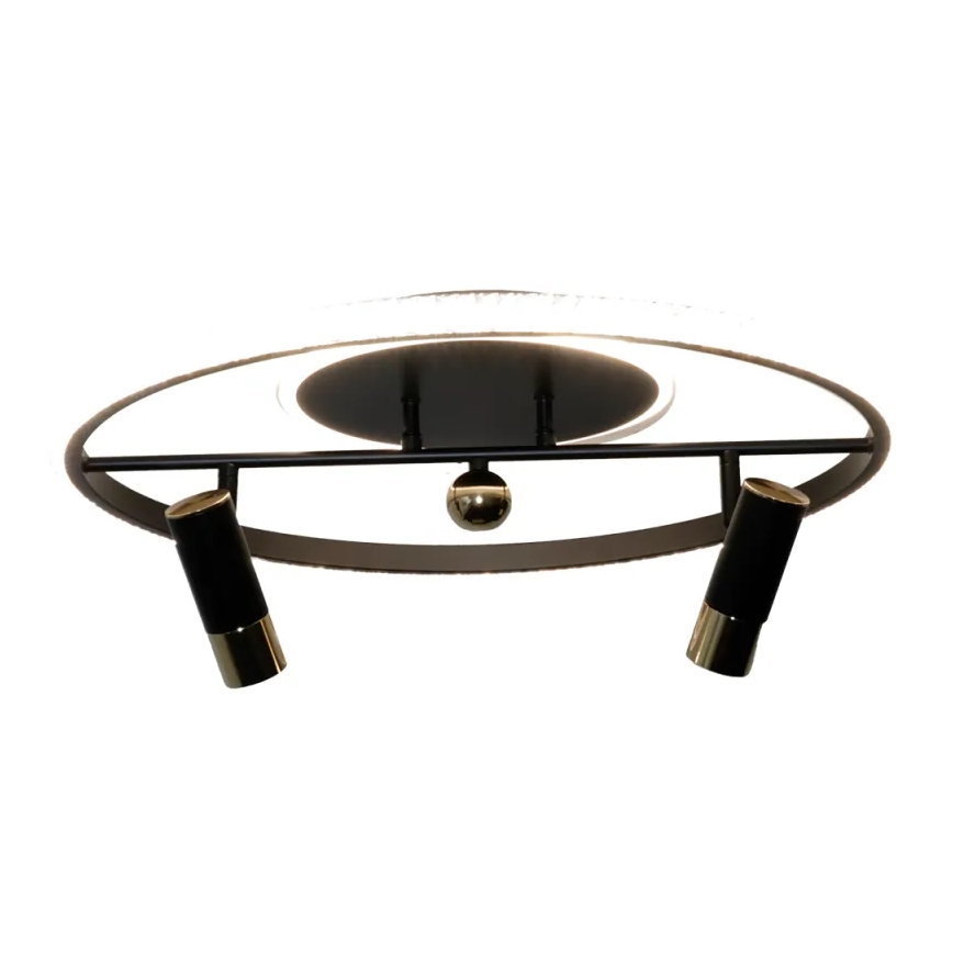 Plafón LED regulable LED/60W/230V 3000-6500K negro + control remoto