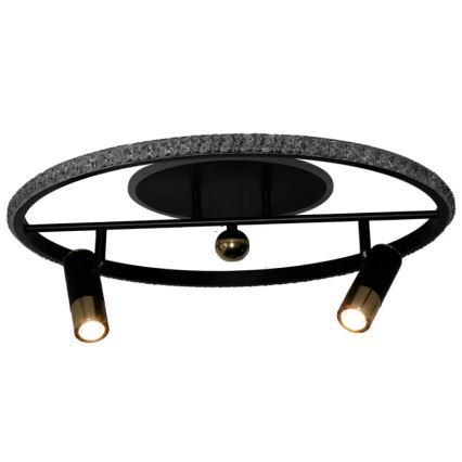 Plafón LED regulable LED/60W/230V 3000-6500K negro + control remoto