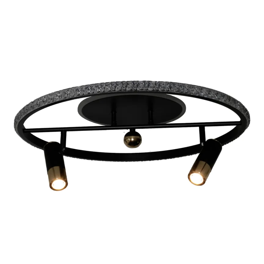 Plafón LED regulable LED/60W/230V 3000-6500K negro + control remoto