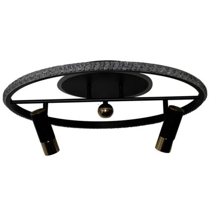 Plafón LED regulable LED/60W/230V 3000-6500K negro + control remoto