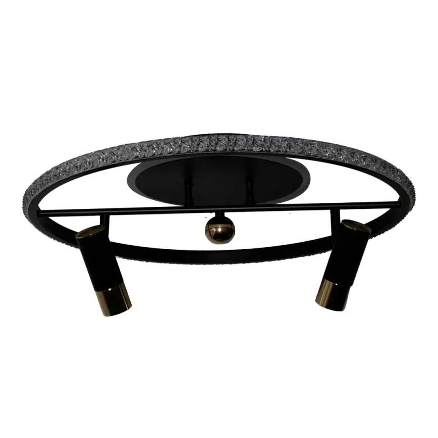 Plafón LED regulable LED/60W/230V 3000-6500K negro + control remoto