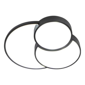 Plafón LED regulable LED/60W/230V 3000-6500K negro + control remoto