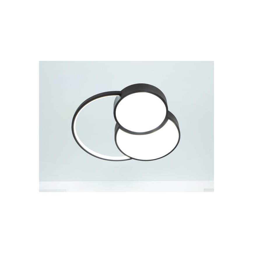 Plafón LED regulable LED/60W/230V 3000-6500K negro + control remoto