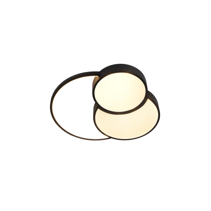 Plafón LED regulable LED/60W/230V 3000-6500K negro + control remoto