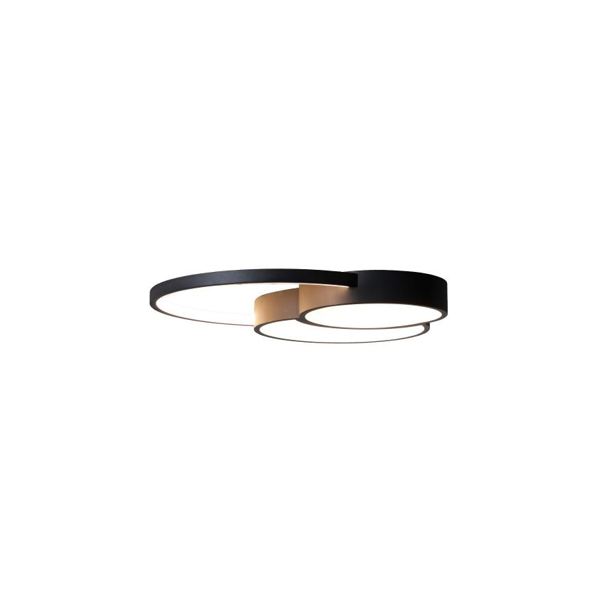 Plafón LED regulable LED/60W/230V 3000-6500K negro + control remoto