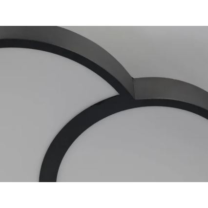 Plafón LED regulable LED/60W/230V 3000-6500K negro + control remoto