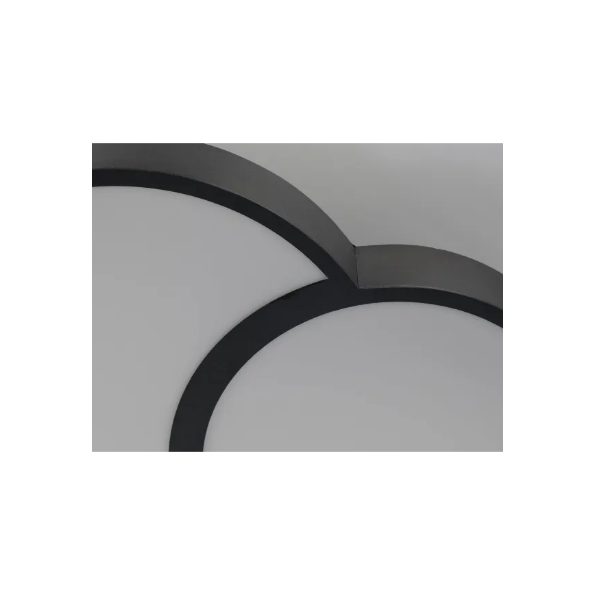 Plafón LED regulable LED/60W/230V 3000-6500K negro + control remoto