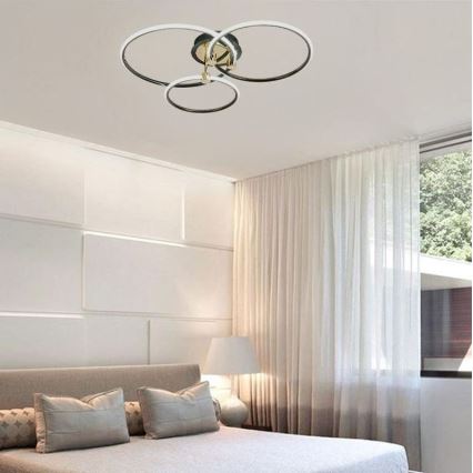 Plafón LED regulable LED/64W/230V 3000-6500K + control remoto
