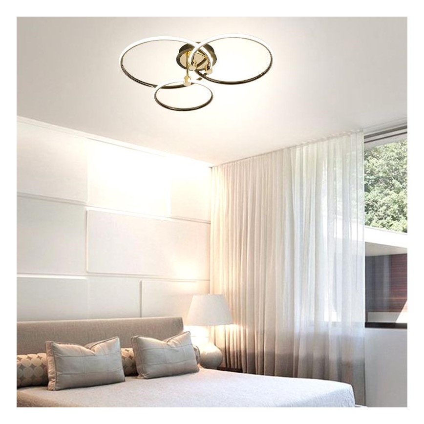 Plafón LED regulable LED/64W/230V 3000-6500K + control remoto