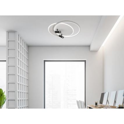 Plafón LED regulable LED/65W/230V 3000-6500K blanco + control remoto