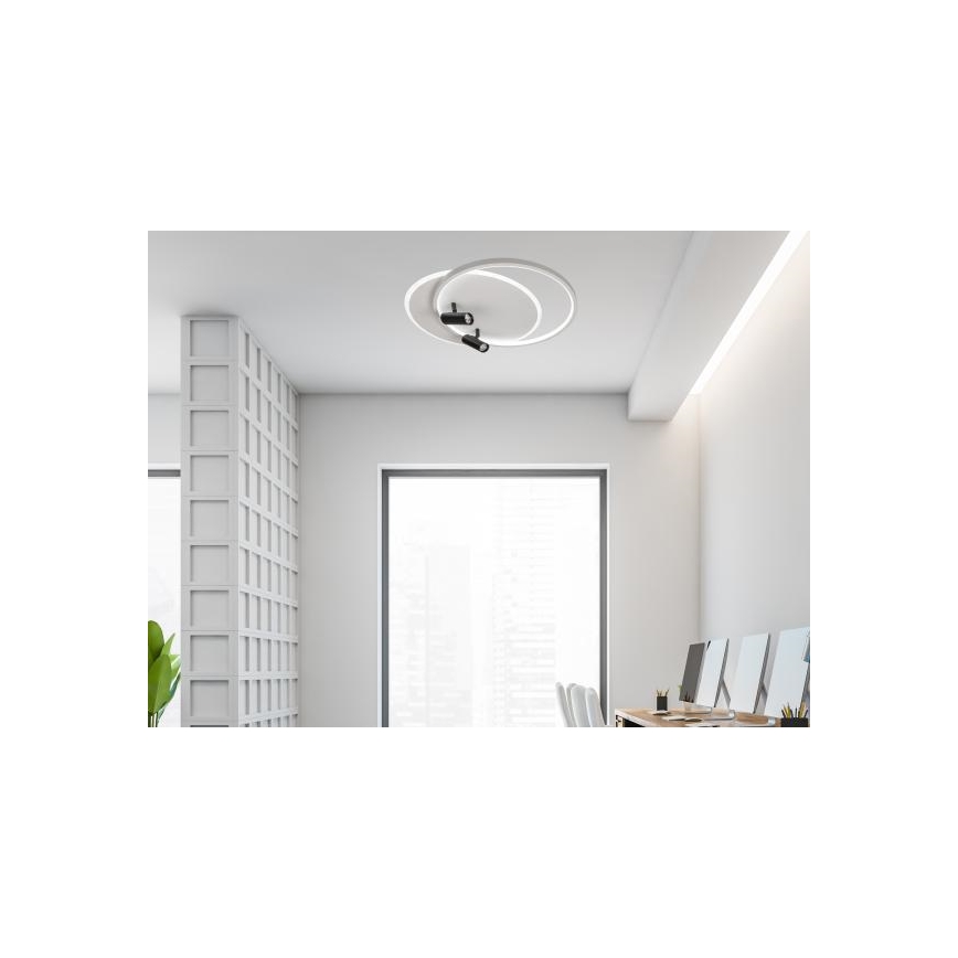 Plafón LED regulable LED/65W/230V 3000-6500K blanco + control remoto