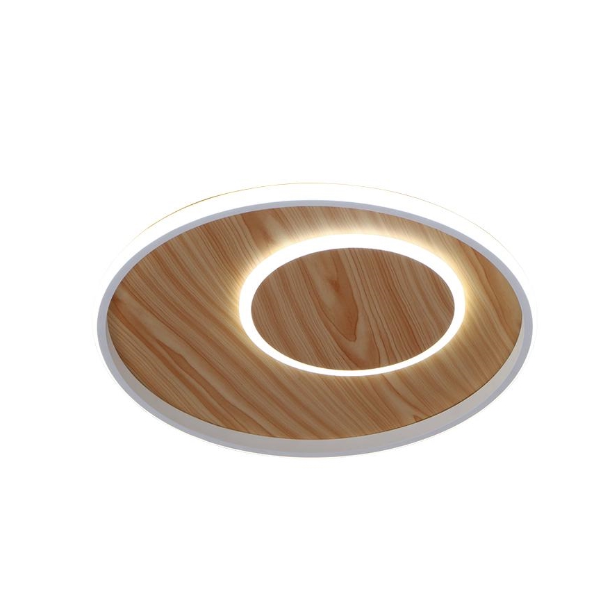 Plafón LED regulable LED/65W/230V 3000-6500K marrón + control remoto