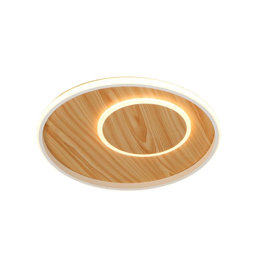 Plafón LED regulable LED/65W/230V 3000-6500K marrón + control remoto