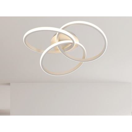 Plafón LED regulable LED/70W/230V 3000-6500K blanco + control remoto